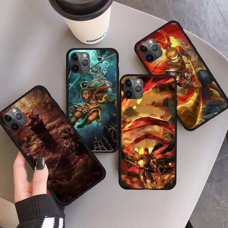 

Sun Wukong Monkey King Phone Case For iphone 12 11 13 7 8 6 s plus x xs xr pro max mini