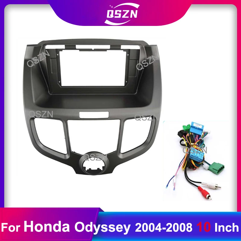 

10 inch Car Fascia Radio Panel for Honda Odyssey 2004-2008 Dash Kit Install Adapter Facia Console Bezel Plate Trim Cover