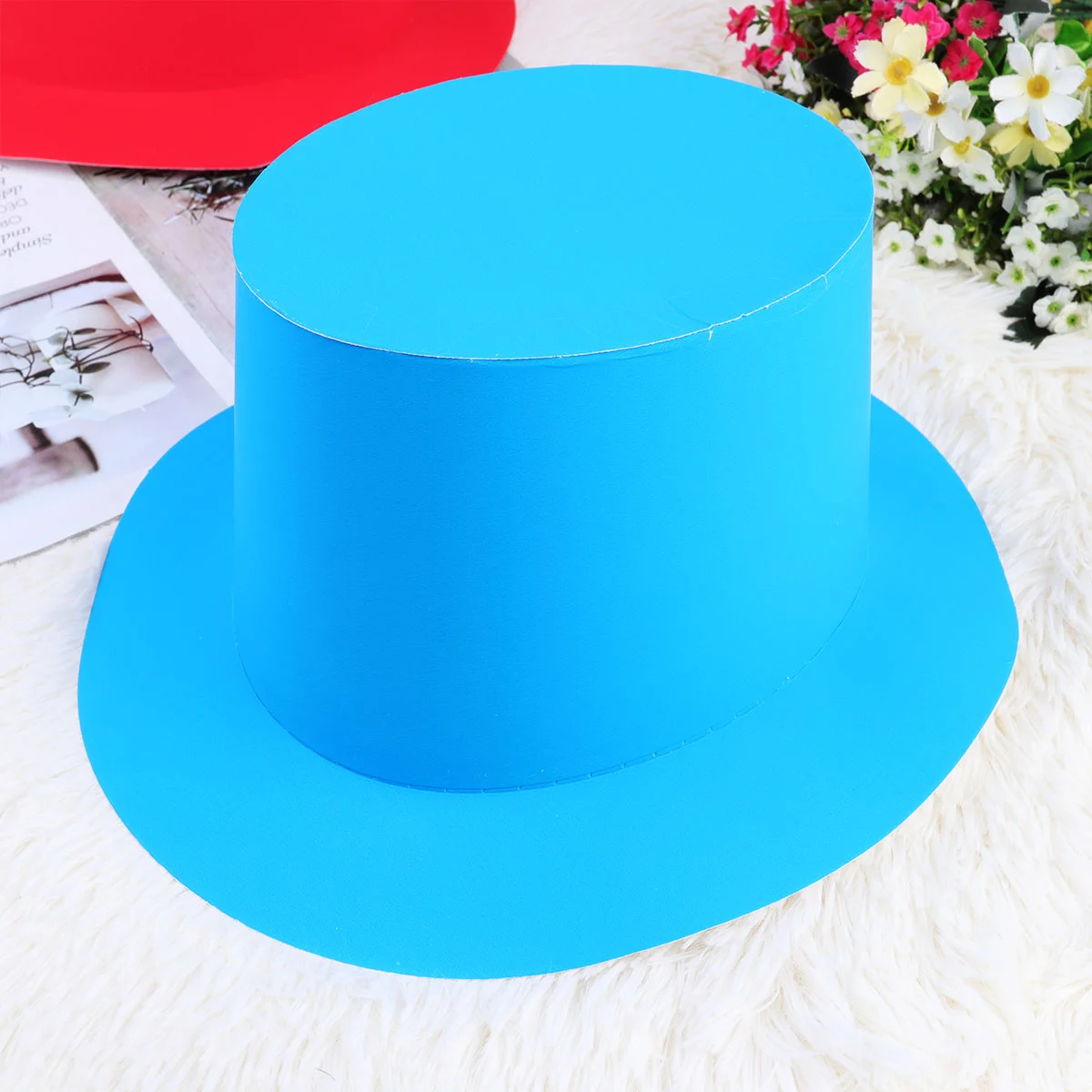 

6pcs Party Fluorescence Paper Hats DIY Headdress Decorations Party Favors Props for Cosplay Party(Assorted Color)