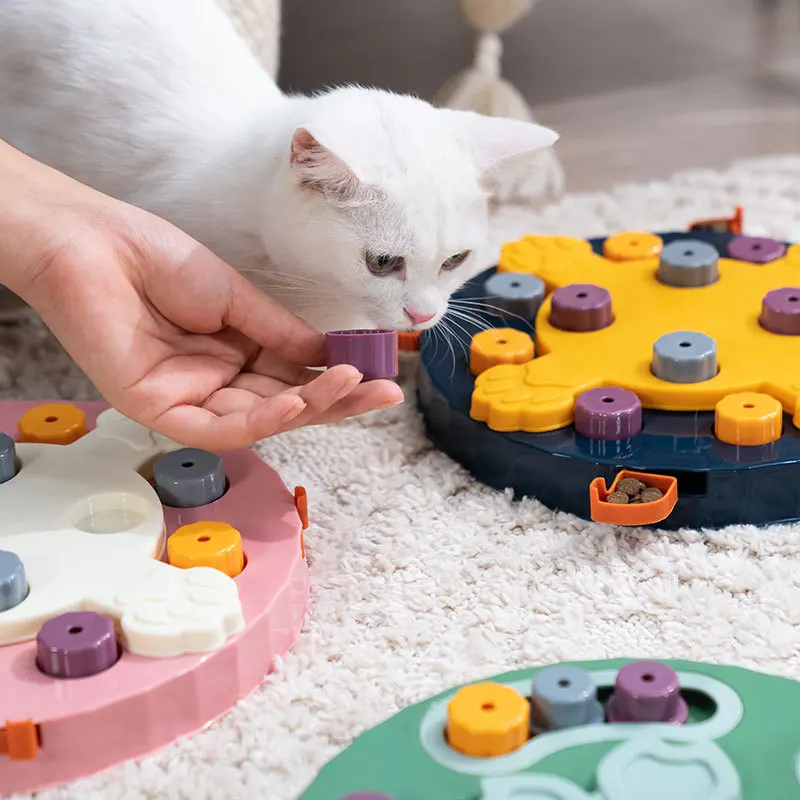 

Dog Puzzle Toys Slow Feeder Interactive Increase Puppy IQ Food Dispenser Slowly Eating NonSlip Bowl Pet Cat Dogs Training Game