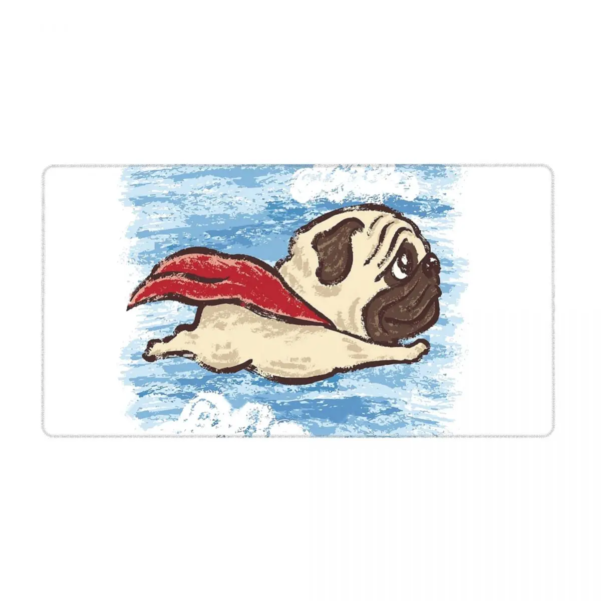 

Flying Pug Keyboard Carpet Mousepad Bulldog Dog Pet Lover Animals XL Laptop Rubber Gamer Mouse pad