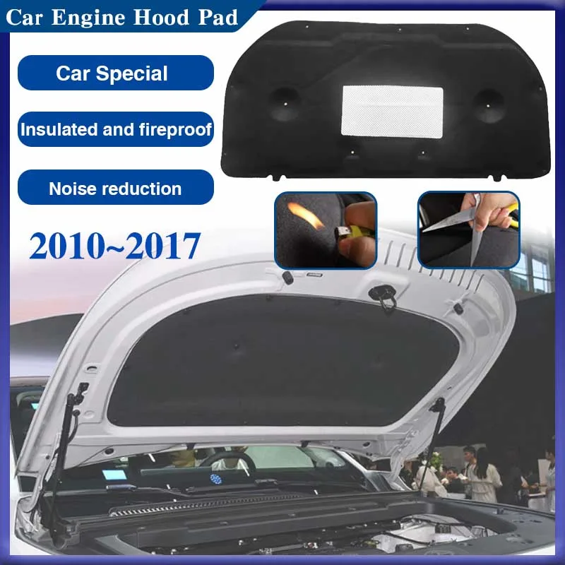 Для Toyota Land Cruiser Prado J150 2010 ~ 2017 колодки капота двигателя автомобиля звукоизоляция