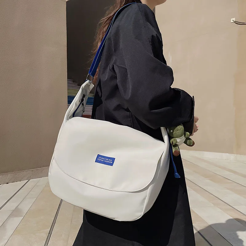 

Women Men Shoulder Crossbody Bag Japanese Large Canvas Messenger Bag for Student 2022 Brand Unisex Book Bags Female Handbag