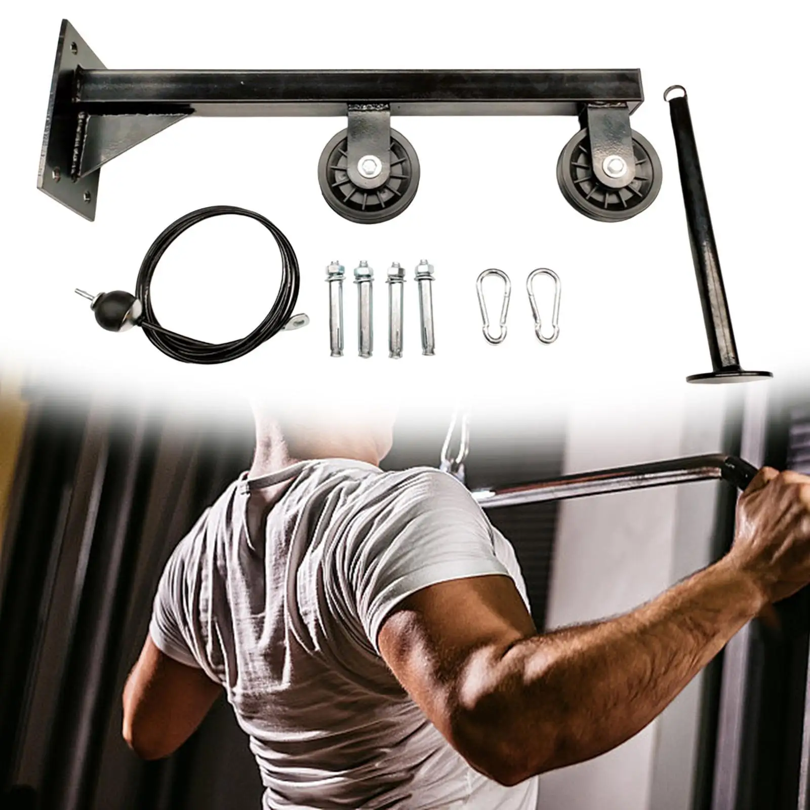 Подшипниковый шкив фитнес-оборудование многофункциональный настенный простой в