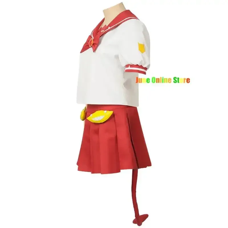 Фото ★ Костюм для косплея из аниме «Добро пожаловать в школу демонов»: Ирума-кун, Валак, Клара. Женский матросский костюм на заказ, топ с хвостом демона, юбка, чулки. ❤ №4