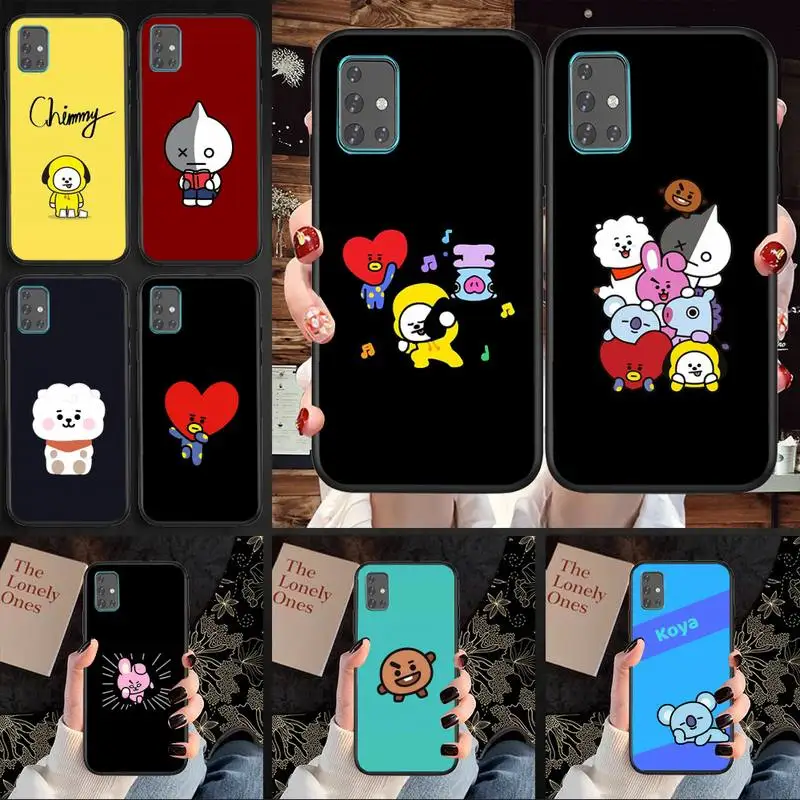 

Lovely Solid Color Bt21 Phone Case For Samsung Galaxy J2 J4 J5 J6 J7 J8 Note 5 7 8 9 10 20 2018 Cover