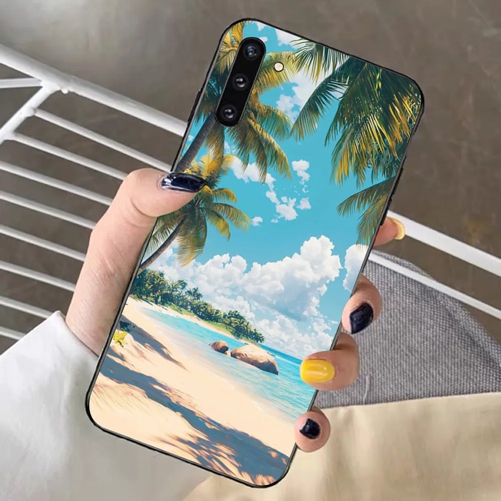 Чехол для телефона Морские тропические пальмы Samsung Note 8 9 10 20 Pro Plus Lite M 11 30 21 31 51 A 22 42
