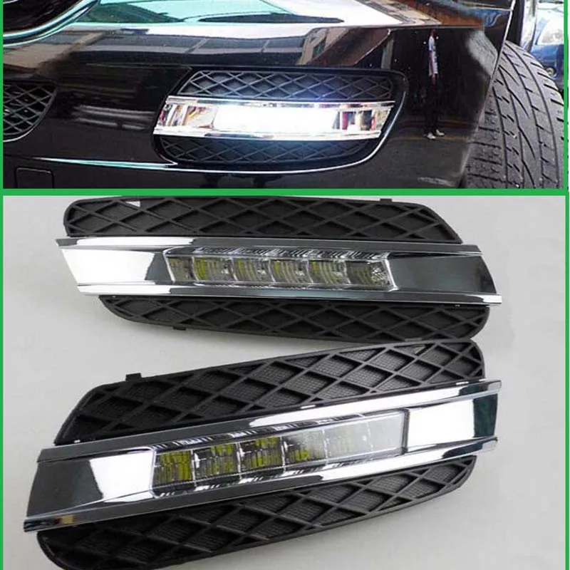 

2PCS LED Daylight For Mercedes Benz ML350 W164 ML280 ML300 ML320 2006 -2009 Accessories LED DRL Daytime Running Light LED Lamps