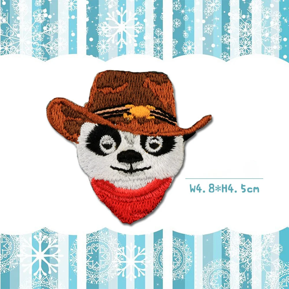 Тканевые наклейки с пандой вышивкой своими руками маленькие утюгом модная