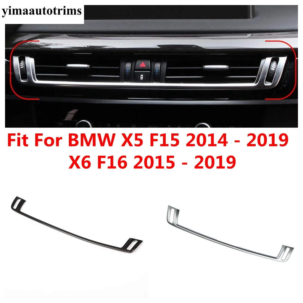

Center Console Middle Air AC Outlet Vent Strip Cover Trim Accessories Interior For BMW X5 F15 2014 - 2019 / X6 F16 2015 - 2019