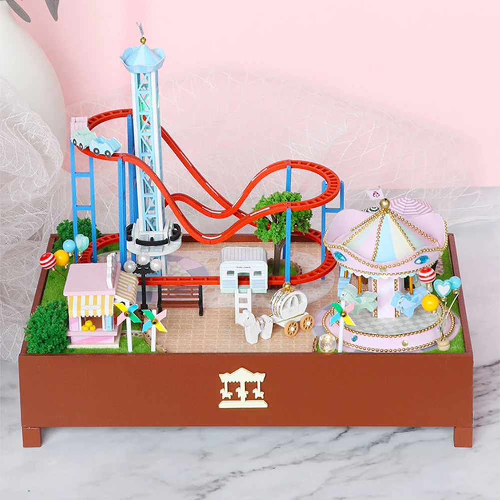 

Кукольная хижина ручной работы «сделай сам», миниатюрные креативные игрушки для парка развлечений для детей, подарки на день рождения и Нов...