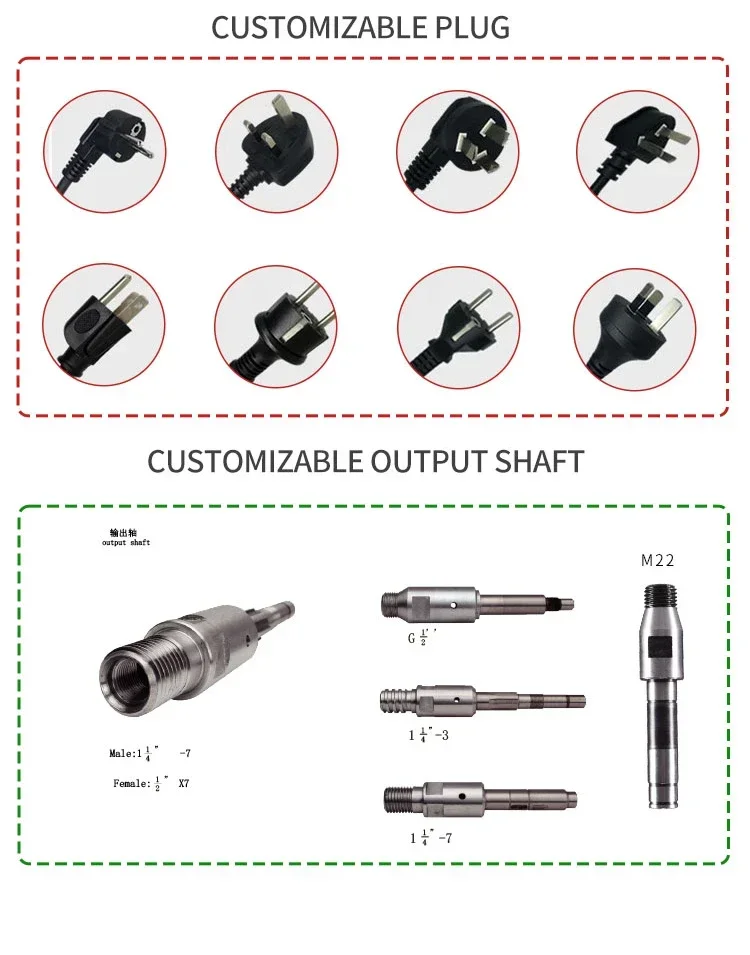 jindu 3200W 230MM высокопроизводительные станки для колонкового бурения усиленного