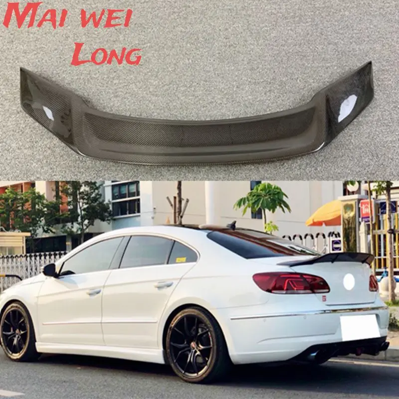 

Спойлер для Volkswagen CC, спойлер из углеродного волокна для заднего крыла автомобиля, спойлер для Passat CC 2009-2017