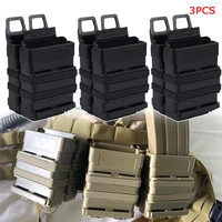 3pcs tactical fast mag pouch box 5 56 magazine pouch bag holster molle magazine holder for 5 56 mags airsoft hunting accessories