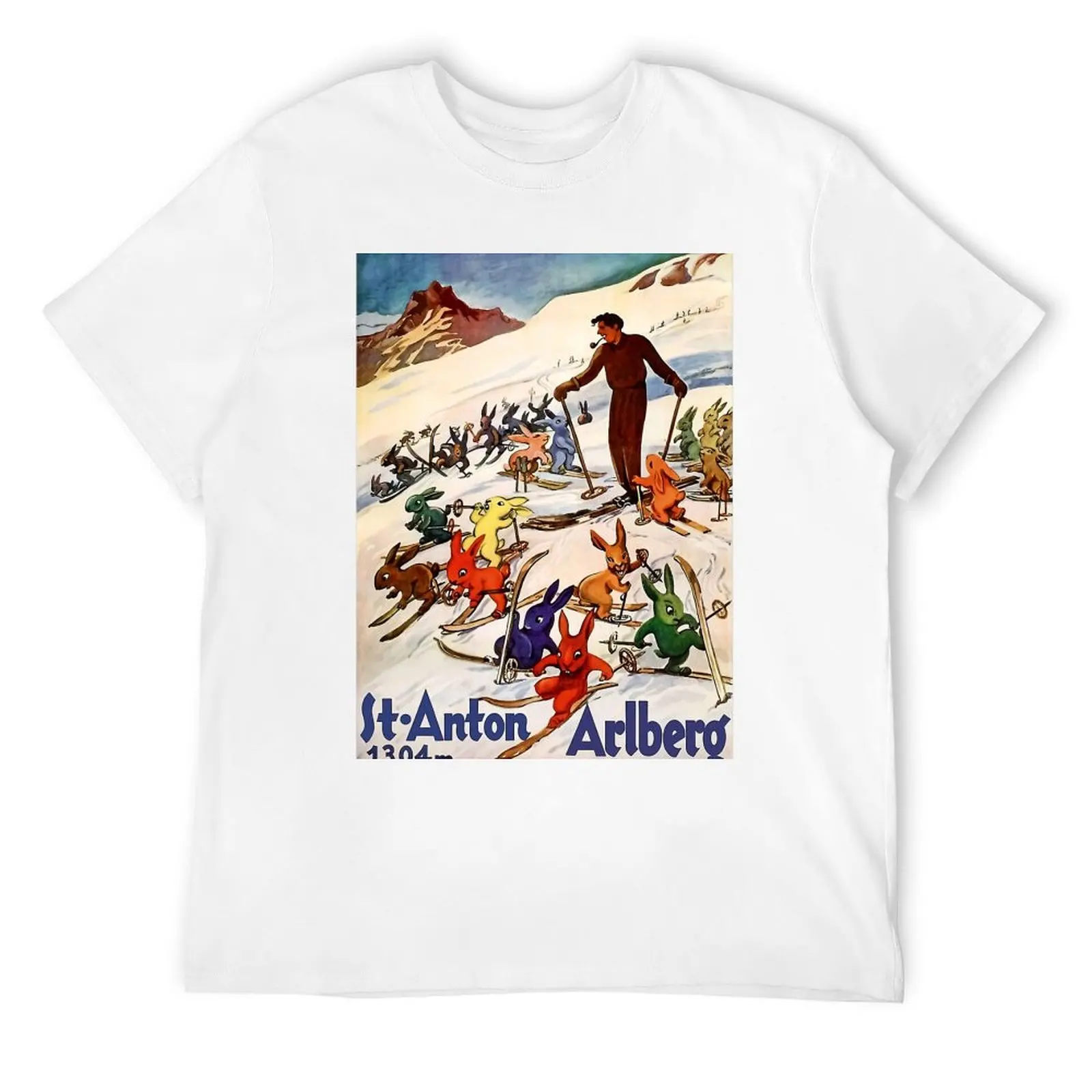 Футболка Rabbits Ski Saint Anton Arlberg футболка большого размера дешевые вещи футболки