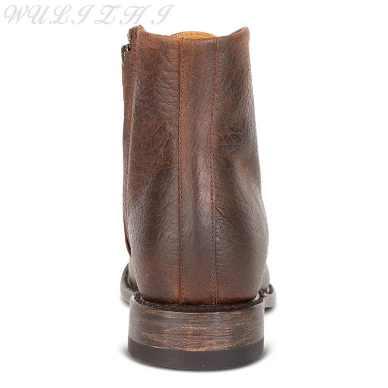 Мужские ботильоны из натуральной кожи 2023 уличный стиль с перекрестными