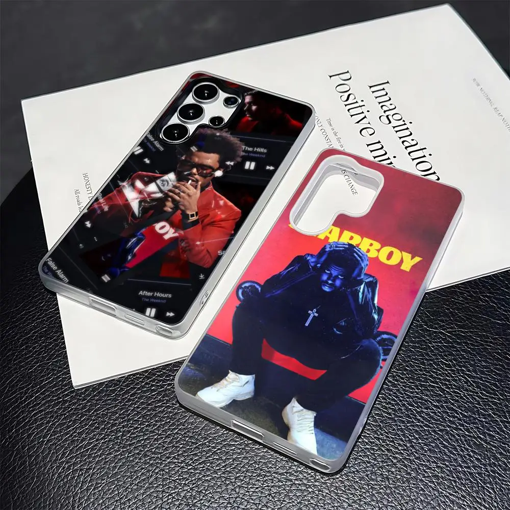 Фото Чехол для телефона Starboyes от Singer The Weeknd для Samsung S25 S24 S23 S22 S21 FE Plus Ultra, черный, силиконовый, 2-в-1, с эффектом желе №1