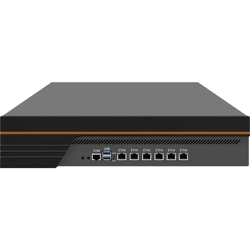 Шестикарточный промышленный ПК N4000 J4105 / J4125 IntelI226 1u2u/вычисление краев/крепость/брандмауэр