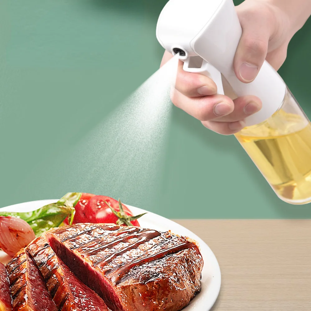 

200/300ML Outdoor BBQ Kitchen Cooking Weight management period Atomized Spray Plastic Oil Bottle Multi-purpose Seasoning Bottle