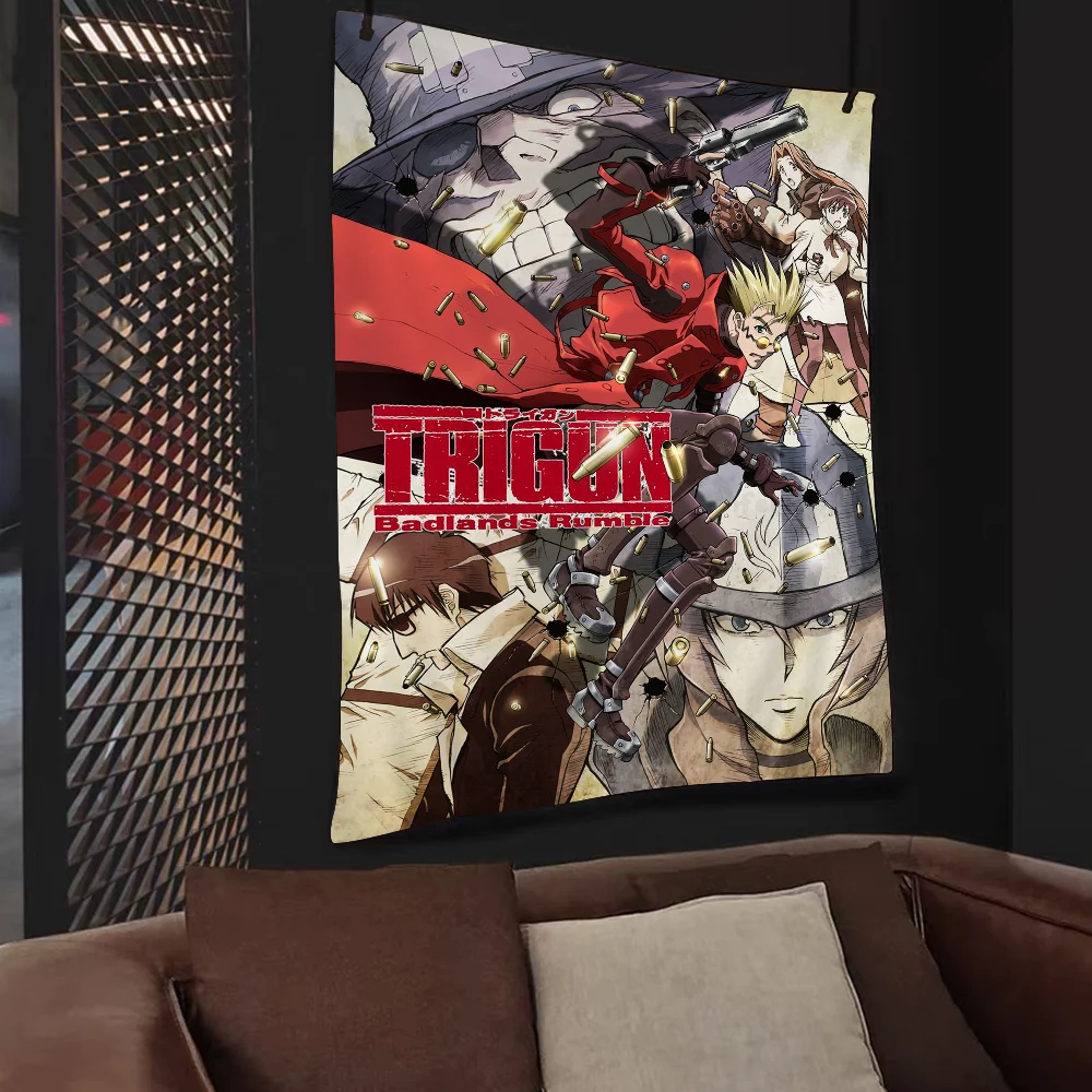 Аниме Trigun Hippie Настенные гобелены Богемные настенные Мандала INS Домашний декор
