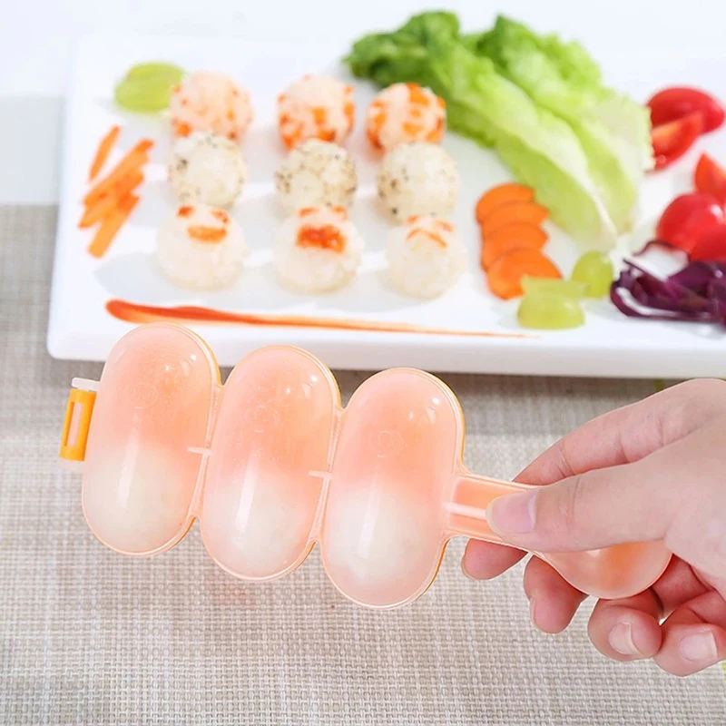 

2Pcs/Set Creativity Rice Ball Molds Seaweed Vegetable Sushi DIY Onigiri Maker Kitchen Tools Bento Gadgets Cooking Accessories