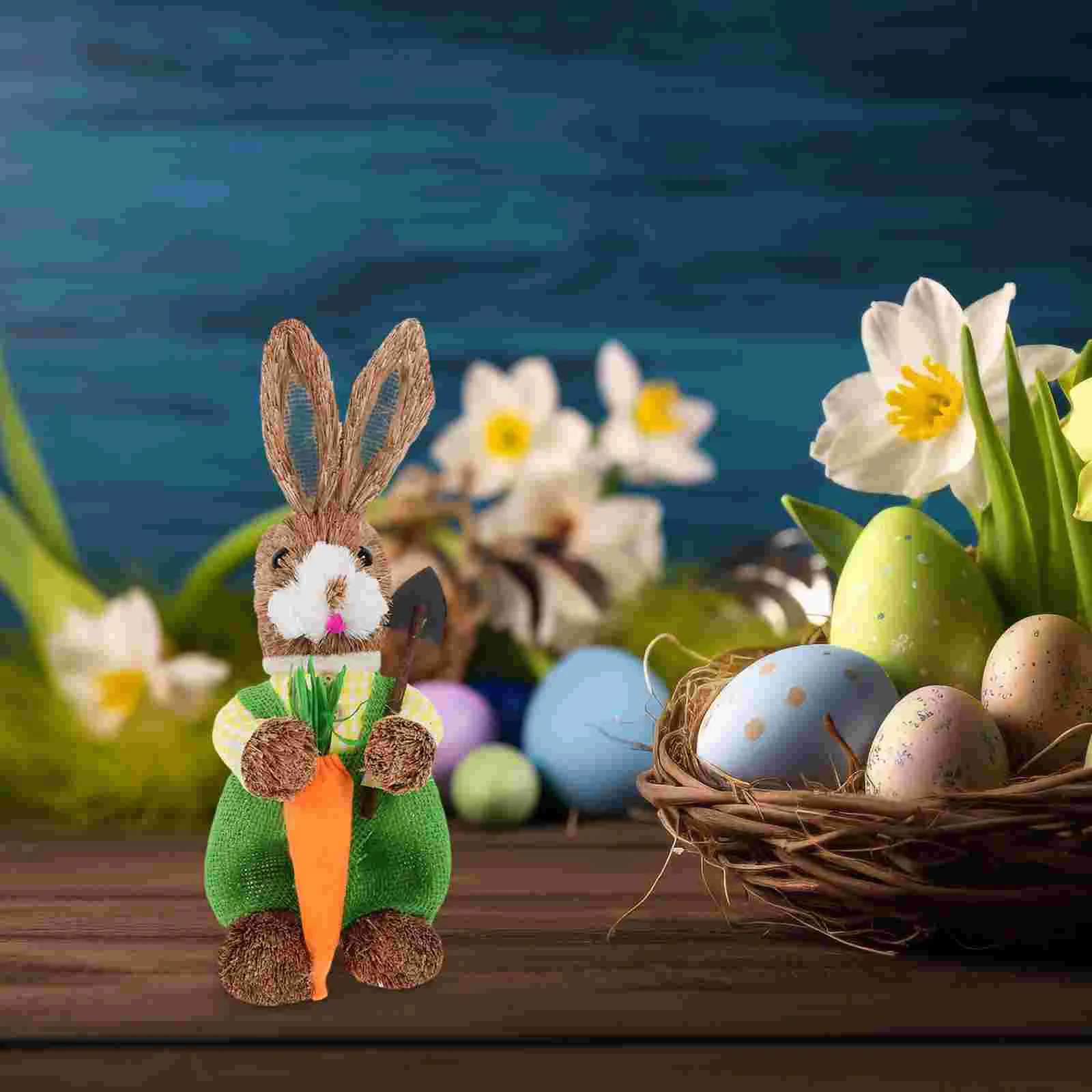 Пасхальный кролик фигурка орнамент статуя декор для вечеринки украшение