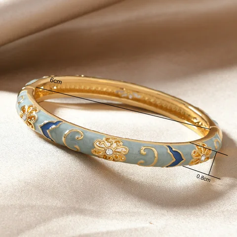 Золотой браслет-манжета GUOLE  из нержавеющей стали