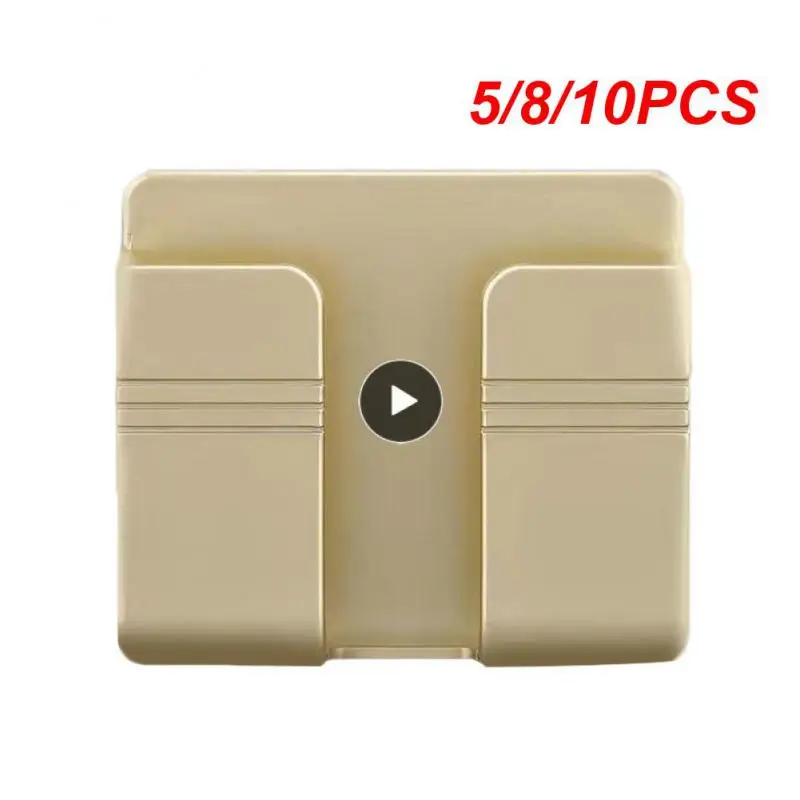 

5/8/10PCS Storage Box Punch Free Phone Holder Multi-functional Self-adhesive Storage Bracket Strong Adhesive