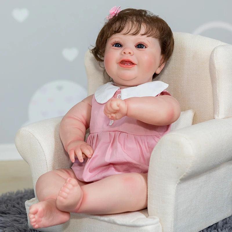 

Кукла реборн для девочек, Реалистичная 3D-картина Коди с заметными венами, собирающиеся волосы, 50 см