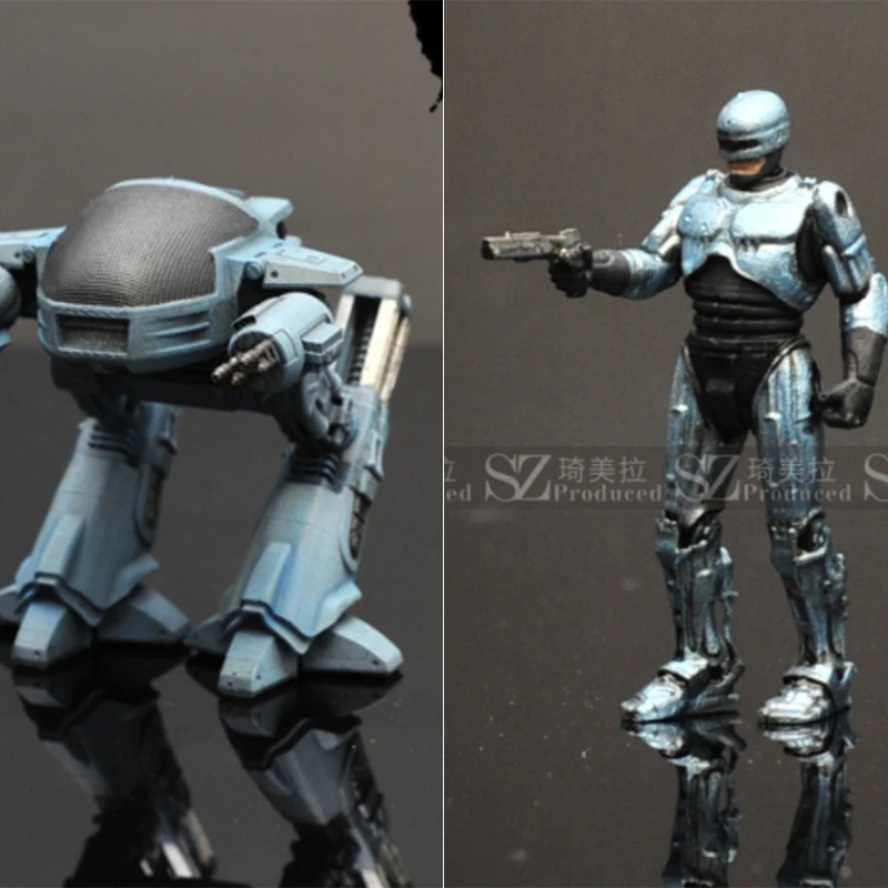 

1/64 puppet model Robocop Murphy micro-landscape shooting props car model scene layout decoration resin figure