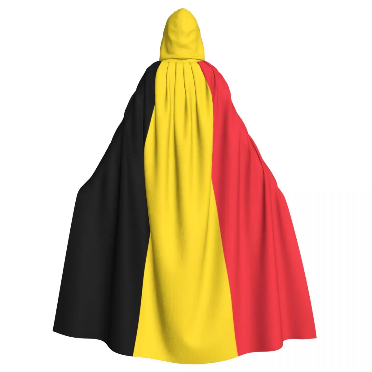 

Flag Of Belgium Hooded Cloak Polyester Unisex Witch Cape Costume Accessory