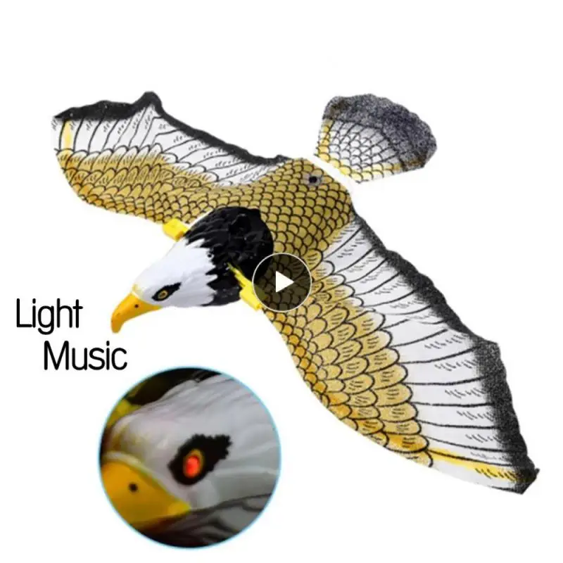 

Luminous Bird Repellent Hanging Eagle Light Music Flying Bird Scarer Garden Decoration Portable Flying Bird Garden Decoration