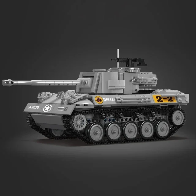 20032 технический Военный танк MOULD KING строительный блок RC M18 Hellcat 3D-головоломка в