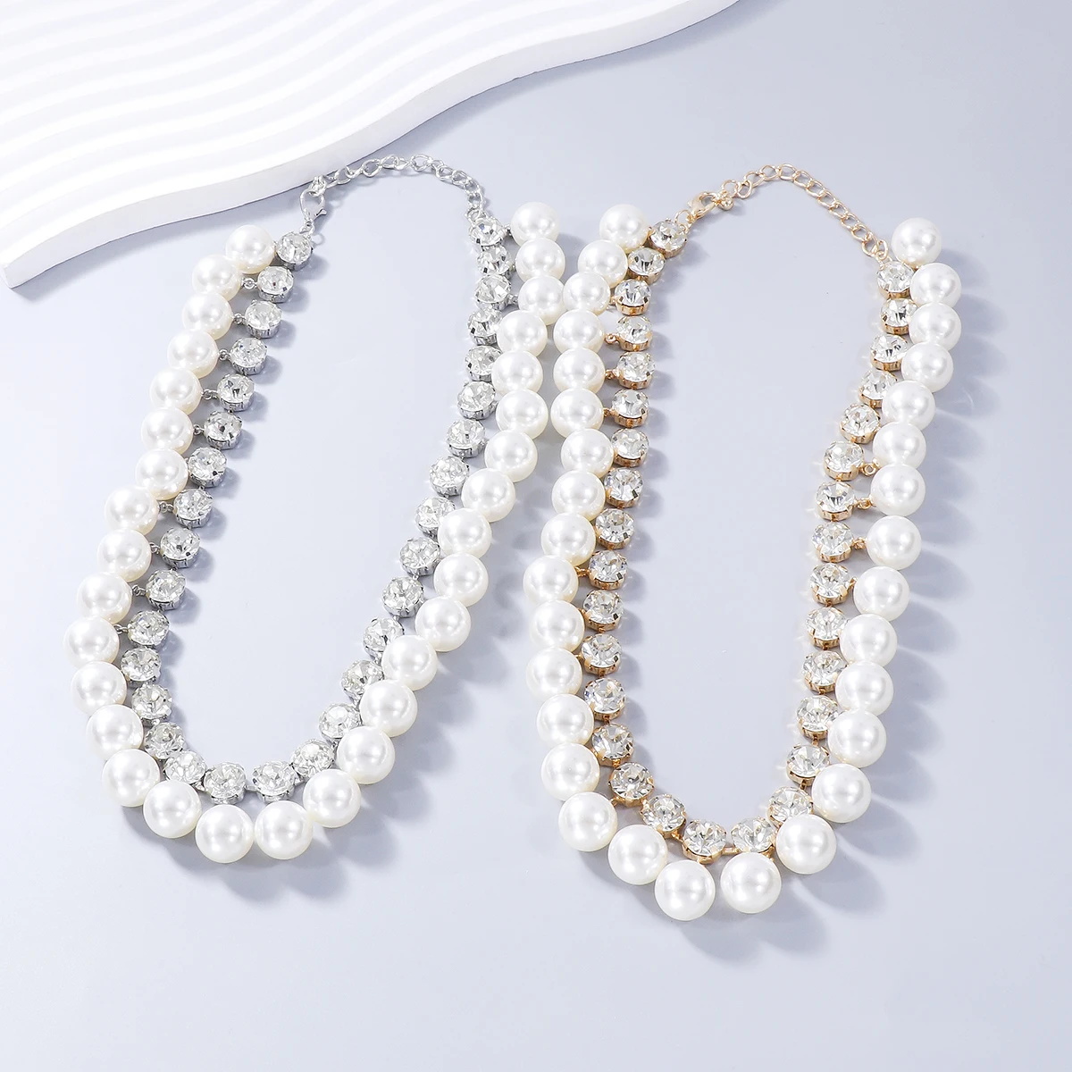 Новинка 2024 блестящее женское ожерелье-чокер ZAA с искусственным жемчугом модное