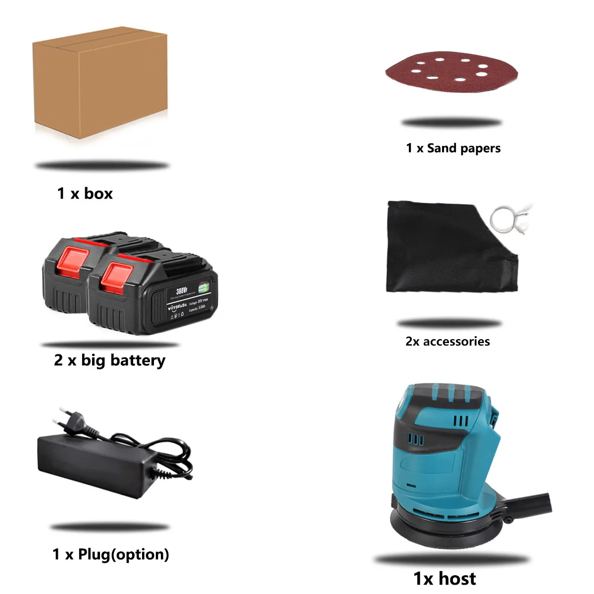

Шлифовальный станок WOYOFADA для произвольной орбиты 125 мм