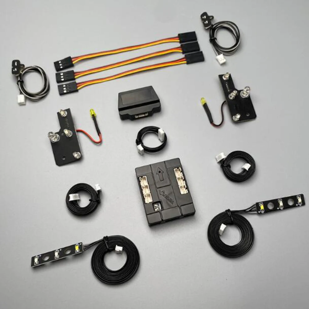 

Control Light Group Expansion Module Light Group Series Mud Head Light Control for 1/14 Iveco RC Car