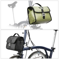 7l waterproof bike handlebar bag portable cycling bicycle bag for brompton folding bikes accessories shoulder bag 22 52215cm