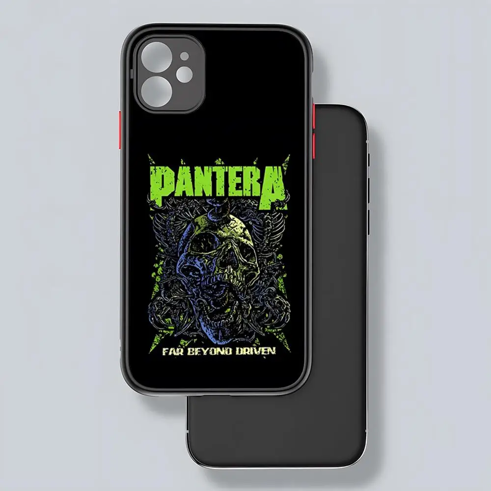 Чехол для телефона Dimebag Pantera Rock Band с матовой прозрачной задней панелью IPhone 16 15 14 13 12