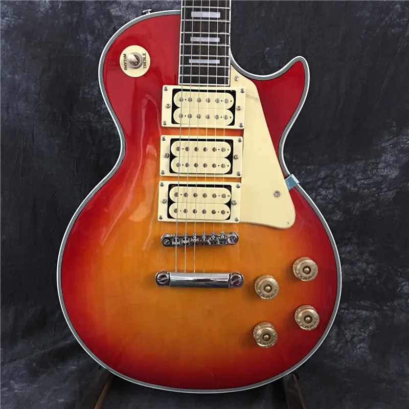 

In stock! Custom Store Classic Electric Guitar 3 Pickups Ace frehley Signature, Customized LP Maple Formats Top Guitar,