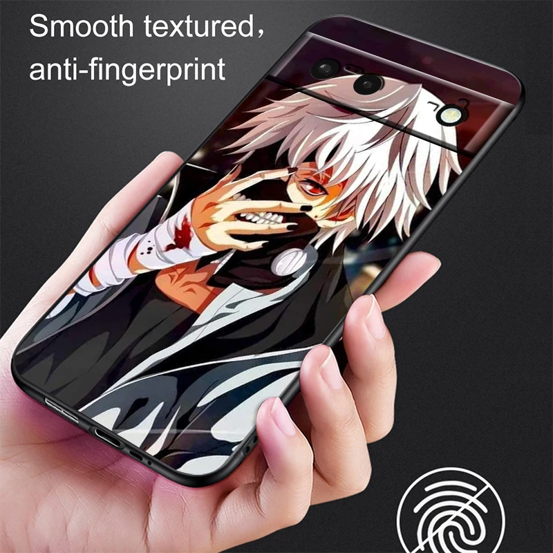 Т-Токио G-Ghoul Art Cool для Google Pixel 9 8 7A 7 6A 6 5A 5 4 4A XL 5G черный силиконовый ударопрочный