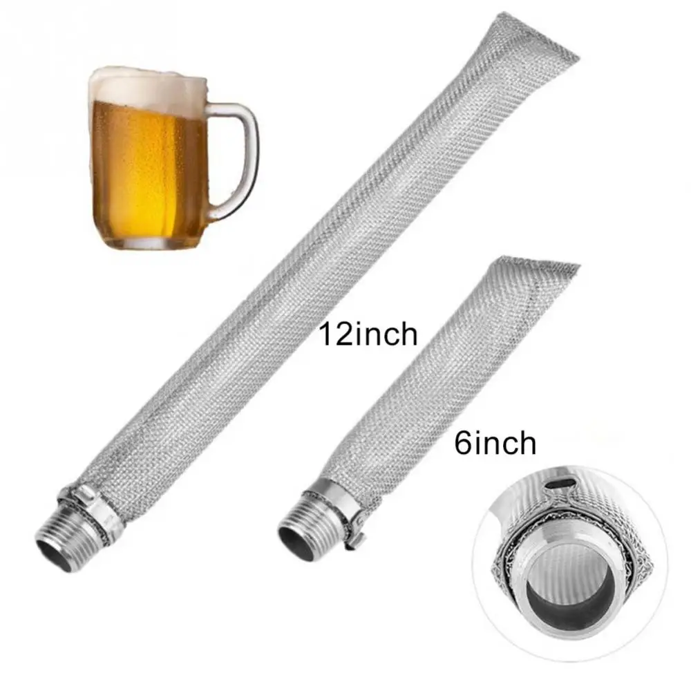 

Stainless Steel Beer Filter Brewing Kettle Bazooka Screen Reusable Multifunction Mesh Strainer Wine Thread Tun Home Tools