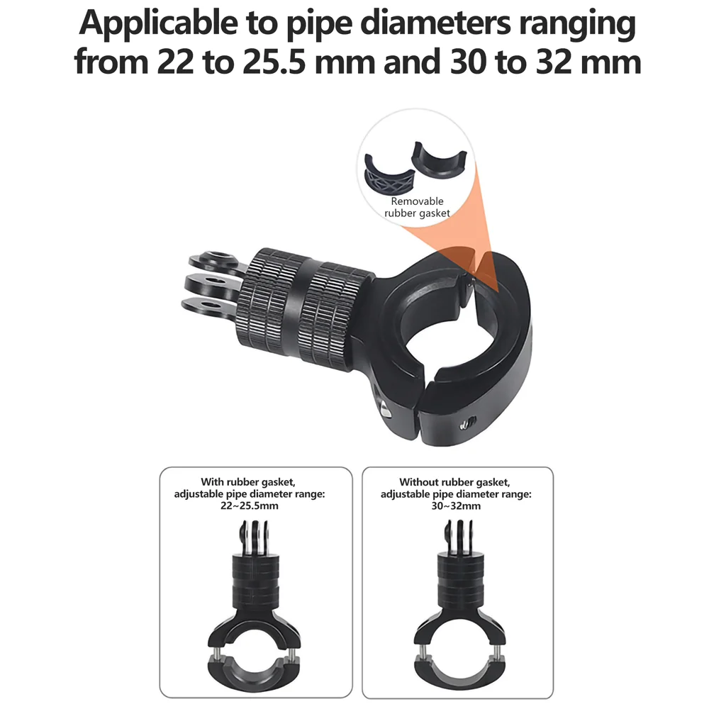 Алюминиевое крепление на руль велосипеда для GoPro Hero 12 11 10 9 8 7 6 5 4 Insta360 X2 X3 DJI Osmo