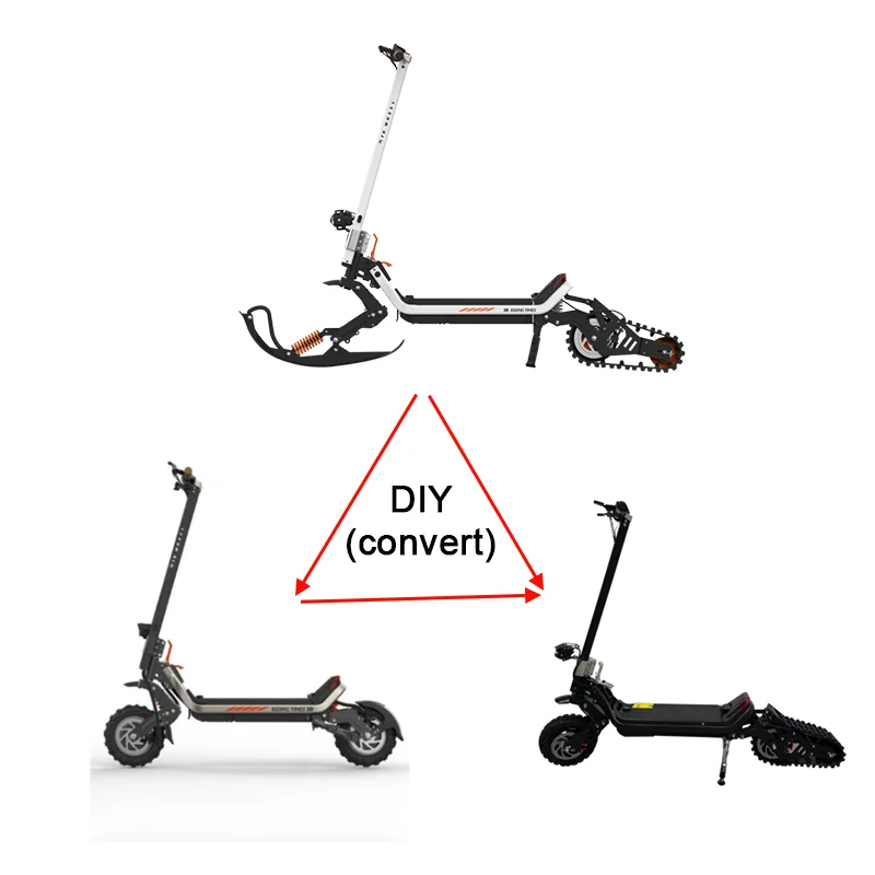 Оригинальный электрический скутер Riding'times G63 DIY Snow 48 В 1500 Вт двигатель 20 Ач/30 Ач