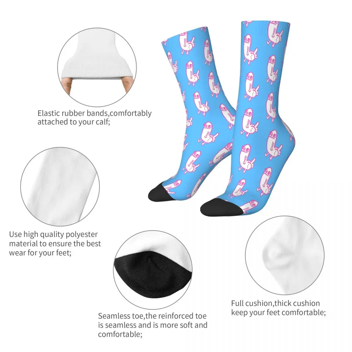 Dick Butt XL In 3D Meme Socks Male Mens Women Spring Stockings Polyester images - 6