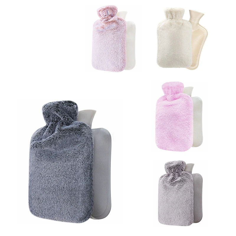 Hot Water Bottle Bed Warm Waist Warm Back Hot Water Bottle With Super Soft Plush Material Cover