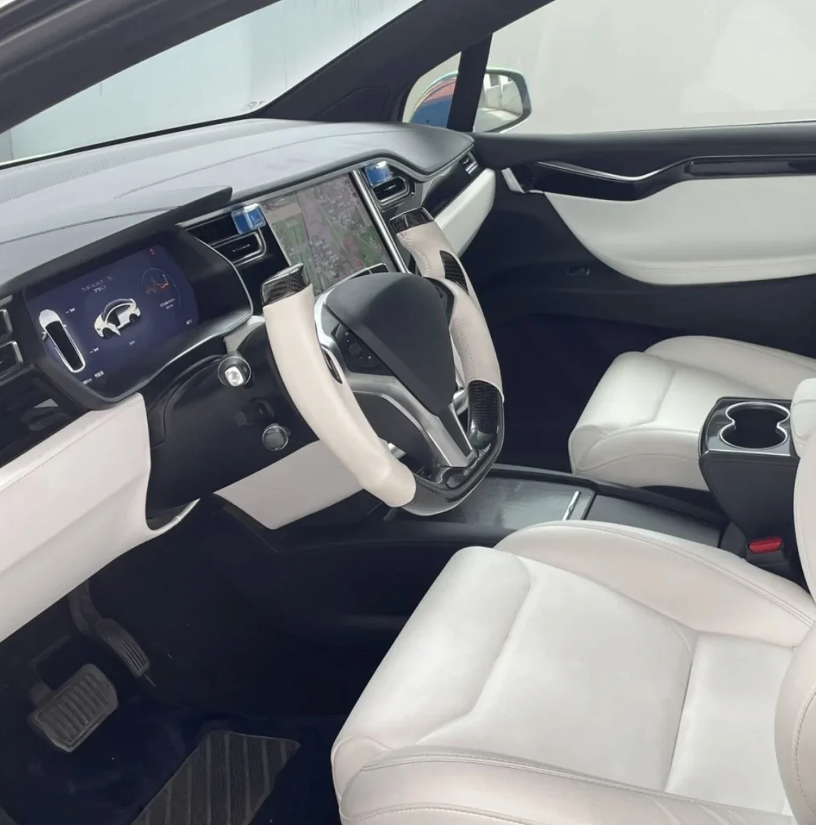 Подходит для моделей Teslaу, модификация рулевого колеса F1, гоночный автомобиль, рулевое колесо из углеродного волокна (art.: 3920ce30fd78e) - 3920ce30fd78e