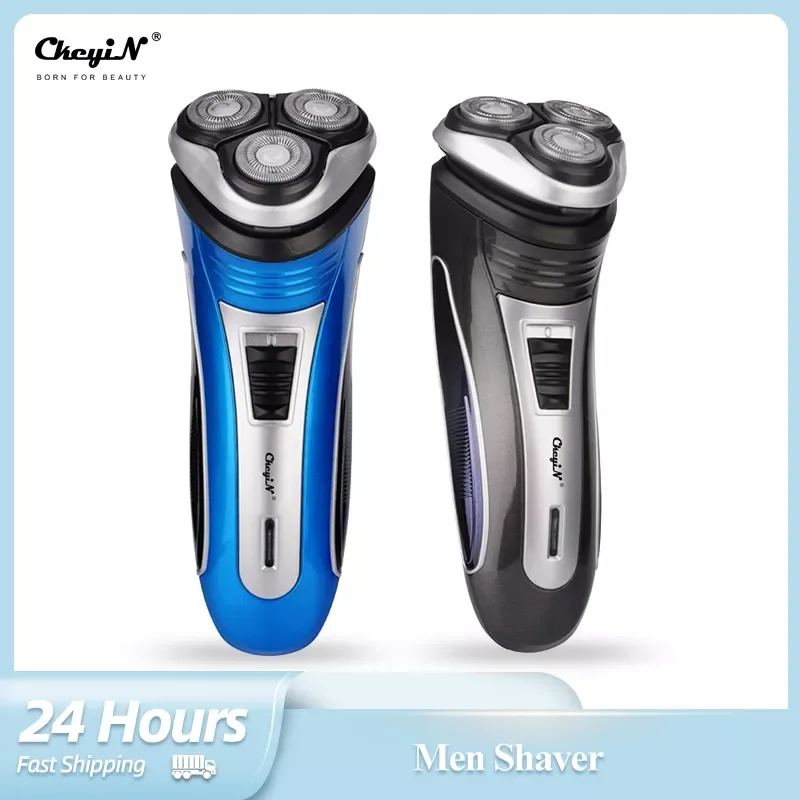

Electric Men's Shaver Facial Razors Beard Trimmer Triple Floating Blade Heads Shaving Machine Rechargeable Hair Removal