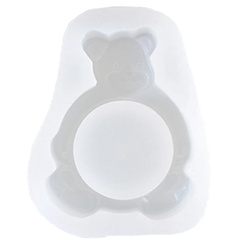 

Форма для подсвечника, силиконовая форма «сделай сам» с мультяшным медведем, подсвечник с улыбающимся медведем, фотоформа