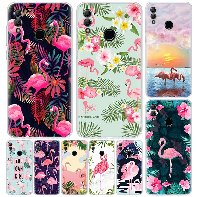 Pink Red Flamingo Cover For Huawei Honor 10 Lite 9X 9 8S 8X 8A Phone Case Y5 Y6 Y7 Y9S P Smart Z 2019 2021 50 1020i Coque