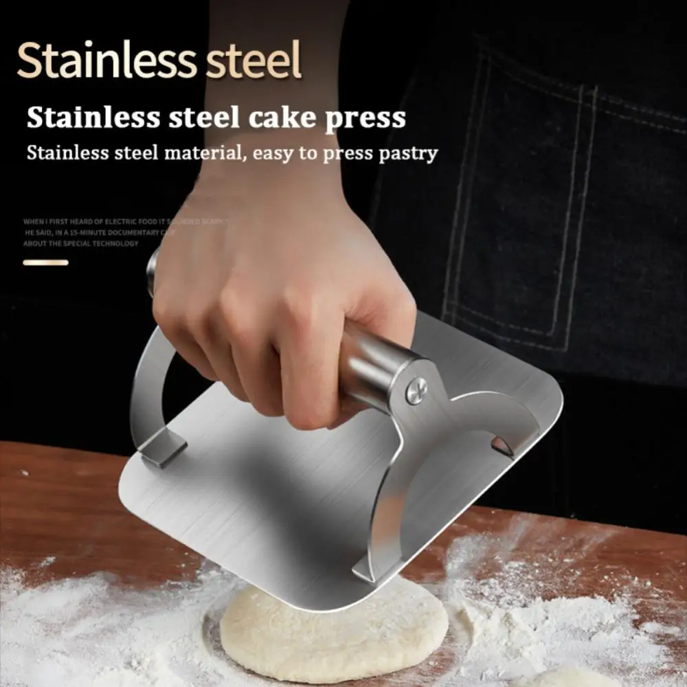 

Stainless Steel Household Square Manual Hamburger Meat Press Hand Pressure Cake Press Meat Press Kitchen Tools & Gadgets